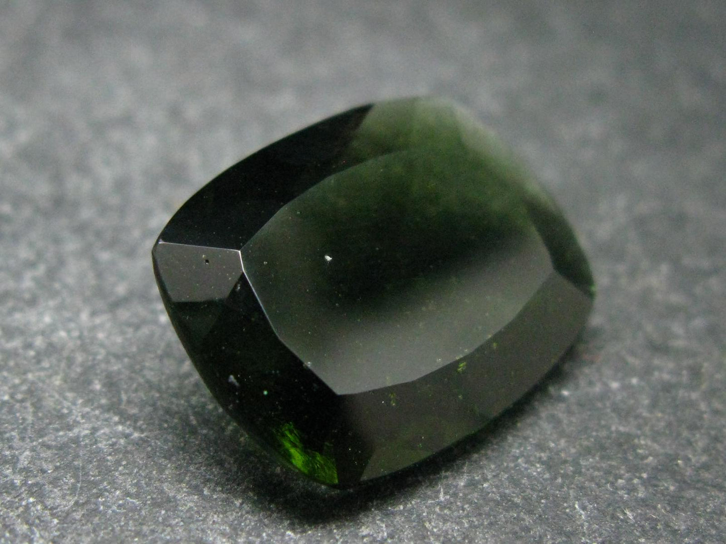 Moldavite Tektite Gem Cut Facetted Stone from Czech Republic - 14.50 Carats - 20x15mm
