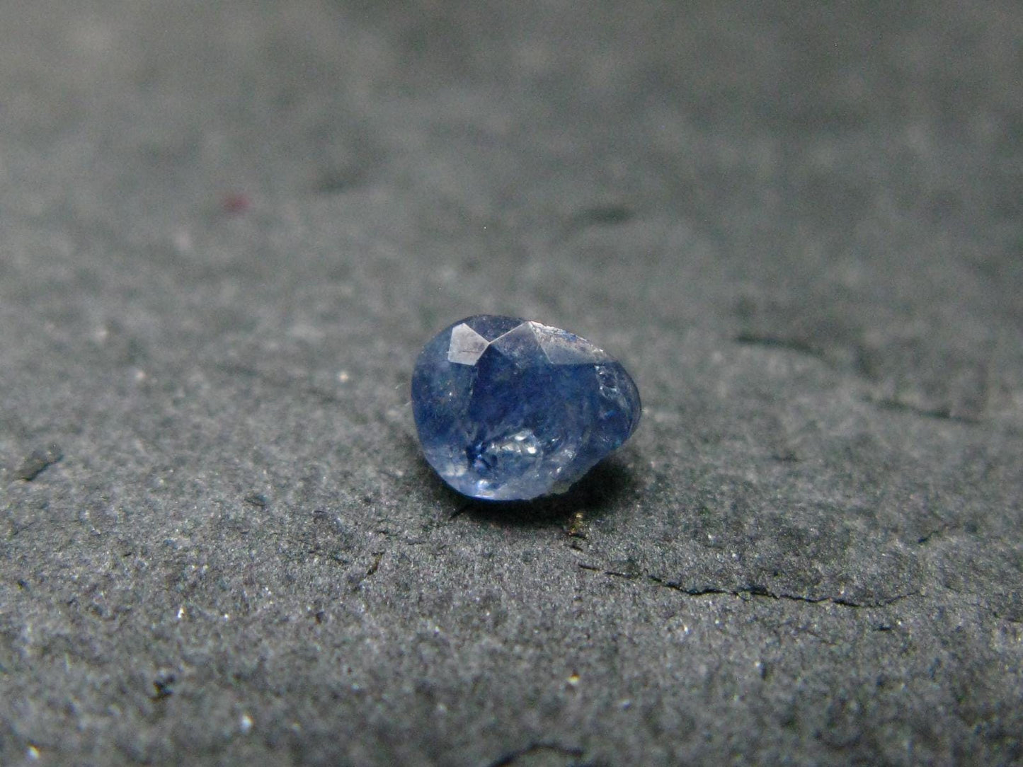 Gem Benitoite Cut Stone From California - 0.20 Carats - 4x3mm