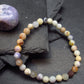 Tiffany Stone Violet Opal Genuine Bracelet ~ 7 Inches ~ 6mm Round Facetted Beads