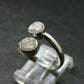 Very Rare White Cryolite 925 Silver Ring from Greenland - Size 9 - 2.47 Grams