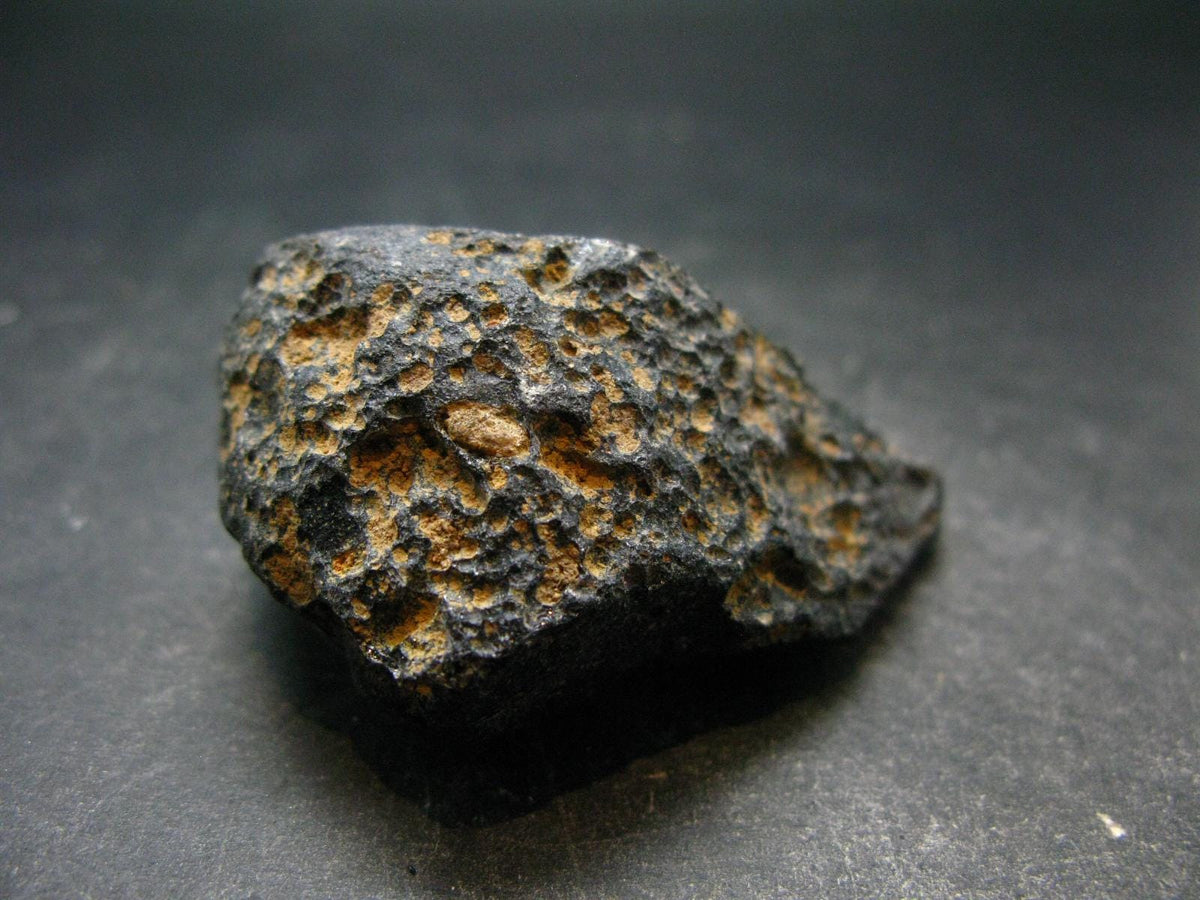 Rare Large Black Tibetan Tektite Raw Piece from Tibet - 2.2" - 42.11 Grams