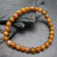 Gem Yellow Sapphire Genuine Bracelet ~ 7 Inches ~ 6mm Round Beads