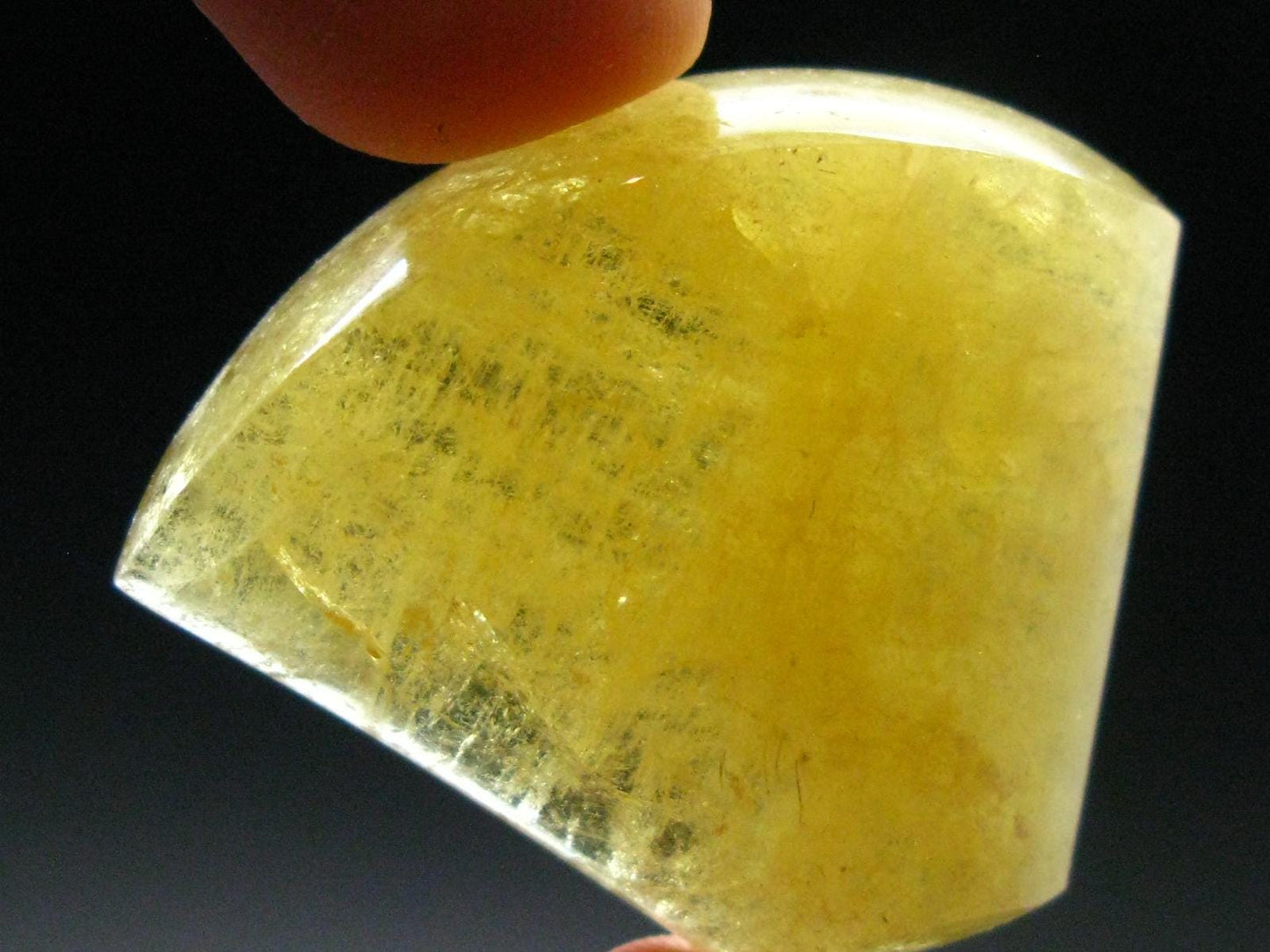Rare Agni Gold Danburite Polished Stone From Tanzania - 43.40 Carats - 0.8"