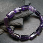 Amethyst Genuine Bracelet ~ 7 Inches ~ 12mm Tumbled Beads