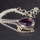 Natural Faceted Amethyst Bracelet 925 Sterling Silver - 7.5" - 5.1 Grams