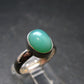 Natural Apple Green Chrysoprase 925 Sterling Silver Ring From Australia - 3.79 Grams - Size 7