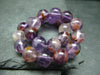 Cacoxenite in Amethyst Genuine Bracelet ~ 7 Inches ~ 8mm Round Beads