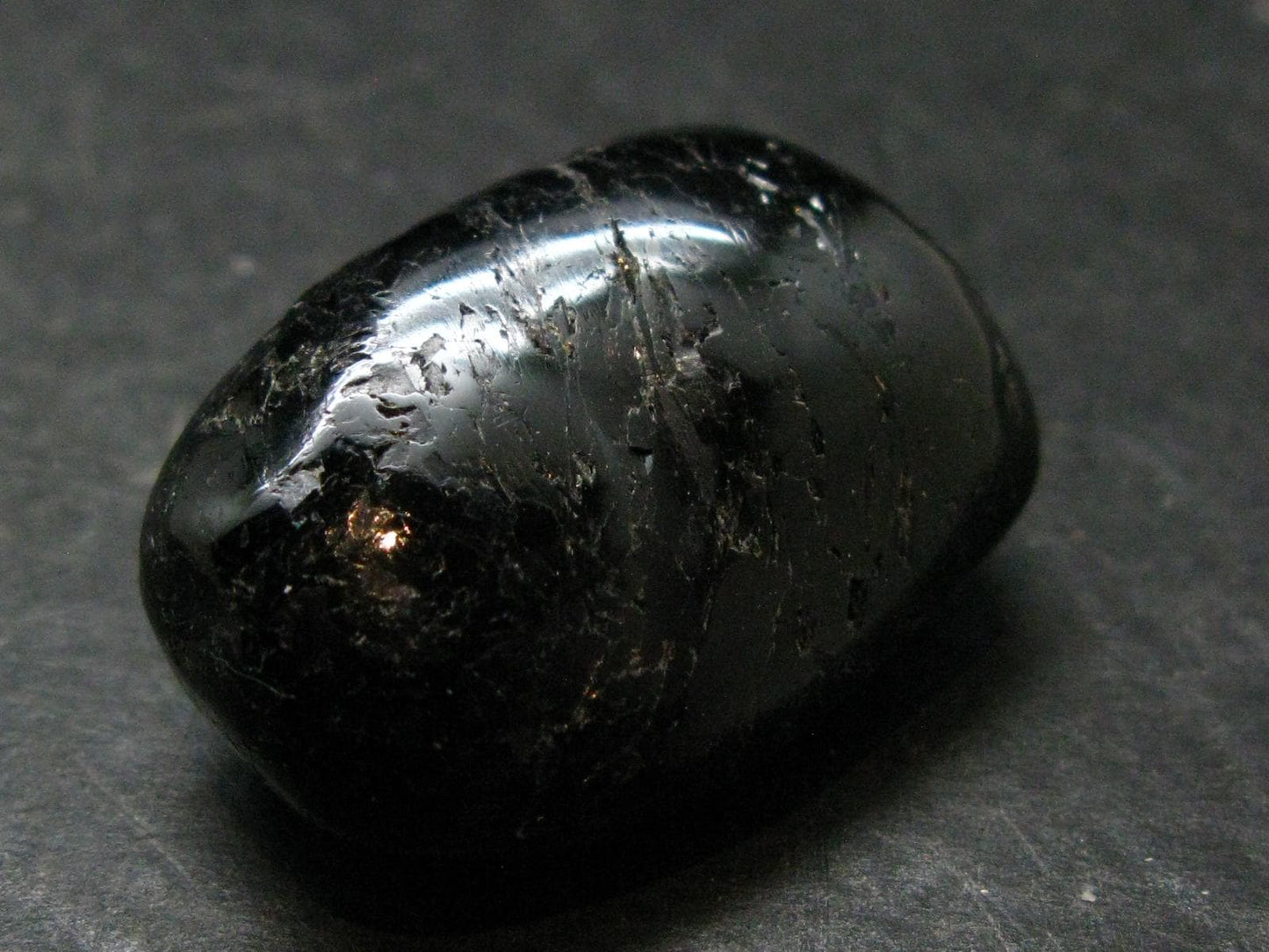 Rare Nuumite Nuummite Tumbled Stone From Greenland - 21.12 Grams - 1.3"