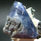 Benitoite and Neptunite on Natrolite Cluster From California - 1.7"