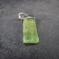 Green Kyanite Silver Pendant from Brazil - 1.2" - 2.07 Grams