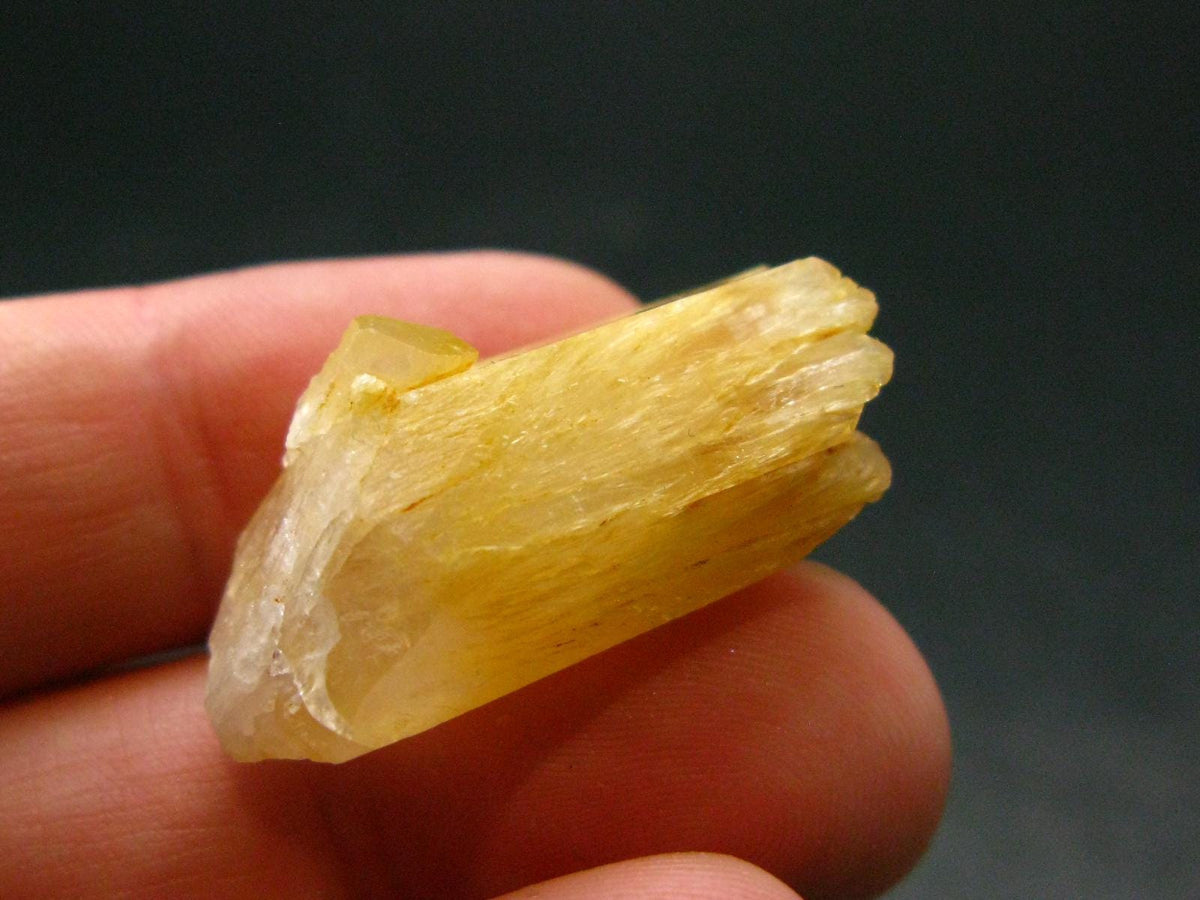 Rare Mango Quartz w/ Hallyosite Crystal From Colombia - 1.2" - 6.35 Grams