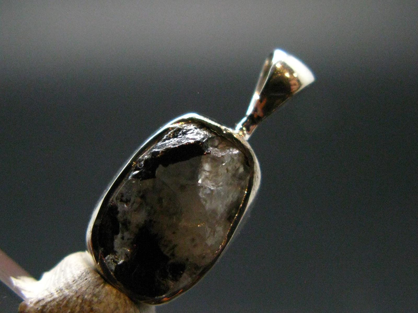 Phenakite Phenacite Crystal Silver Pendant From Russia - 0.7" - 1.27 Grams