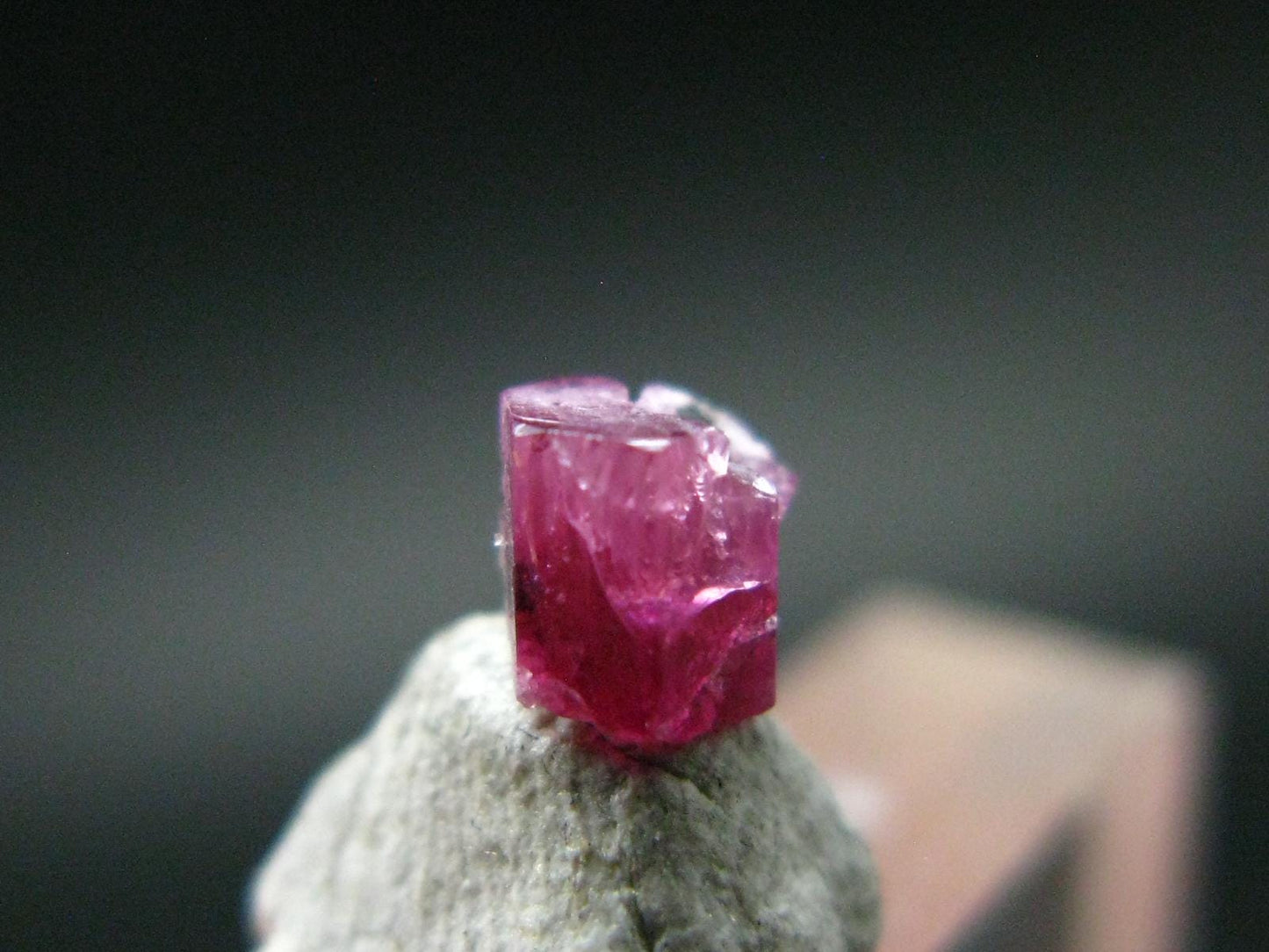 Nice Rare Gem Bixbite Red Emerald Beryl Crystal From Utah USA - 0.39 Carats