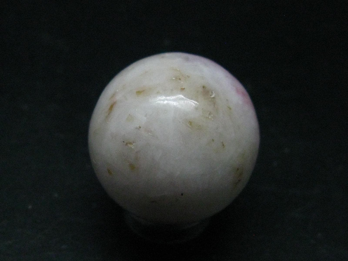 Rare Pink Tugtupite Ball Sphere From Greenland - 24.65 Grams - 1.1"