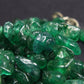 Set of Three Green Onix Gems Freeform Bead Necklace - 18" Each