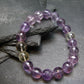 Ametrine Genuine Bracelet ~ 7 Inches ~ 10mm Facetted Beads