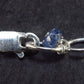 Lightweight Sparkly Faceted Sapphire and White Topaz Gemstone Tiny Beads Necklace - 19" - 8.1 Grams