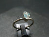 Euclase Crystal Silver Ring From Brazil - Size 8.25 - 2.07 Grams