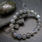 Labradorite Genuine Bracelet ~ 7 Inches ~ 10mm Round Beads