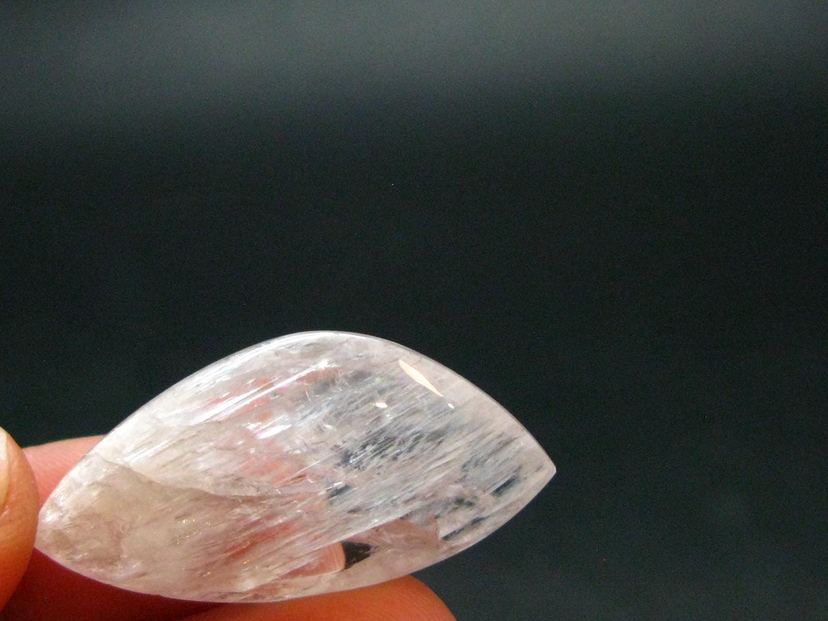 Large Clear Tumbled Petalite Stone from Brazil - 5.15 Grams - 1.3"