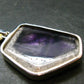 Atomic Trapiche Amethyst Sterling Silver Pendant From Brazil - 1.9" - 15.0 Grams