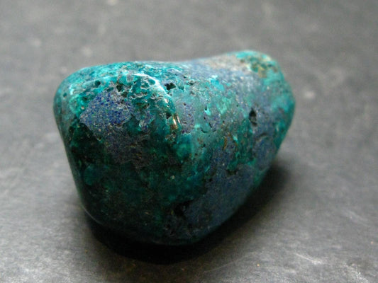 Very Nice Tumbled Dioptase Stone from Congo - 1.3" - 25.46 Grams