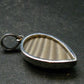 Rare Flint Silver Pendant from Poland - 1.5" - 5.74 Grams
