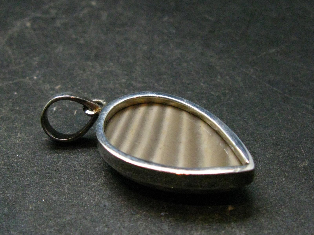 Rare Flint Silver Pendant from Poland - 1.5" - 5.74 Grams
