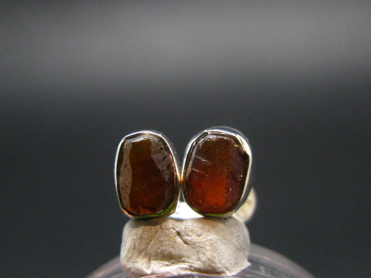 Zincite Zinkite Stud Earrings Sterling Silver From Poland - 1.78 Grams