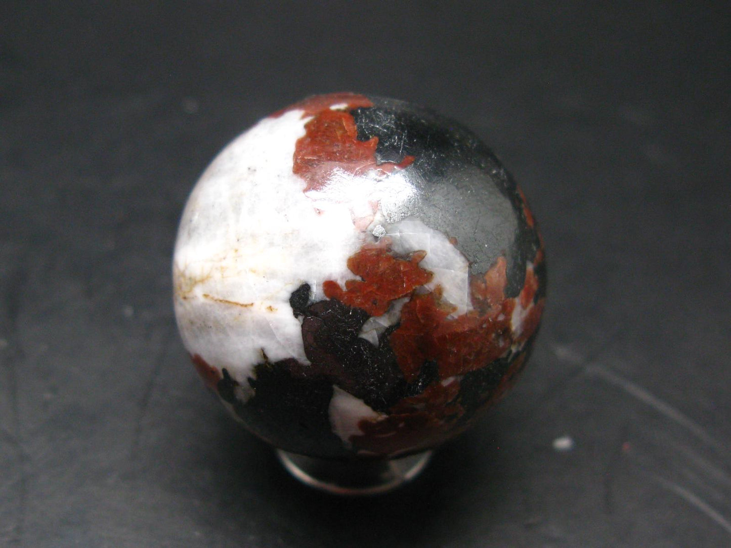 Zincite Zinkite and Willemite Sphere Ball From New Jersey USA - 1.3"