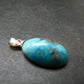 Genuine Turquoise Silver Pendant From Sleeping Beauty Arizona - 1.0" - 2.16 Grams