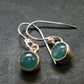 Extremely Rare Grandidierite Silver Earrings From Madagascar - 0.9"
