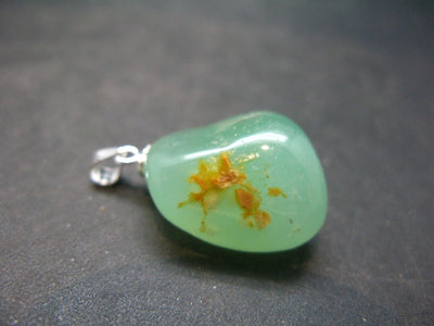 Chrysoprase Silver Pendant From Australia - 1.1" - 5.34 Grams