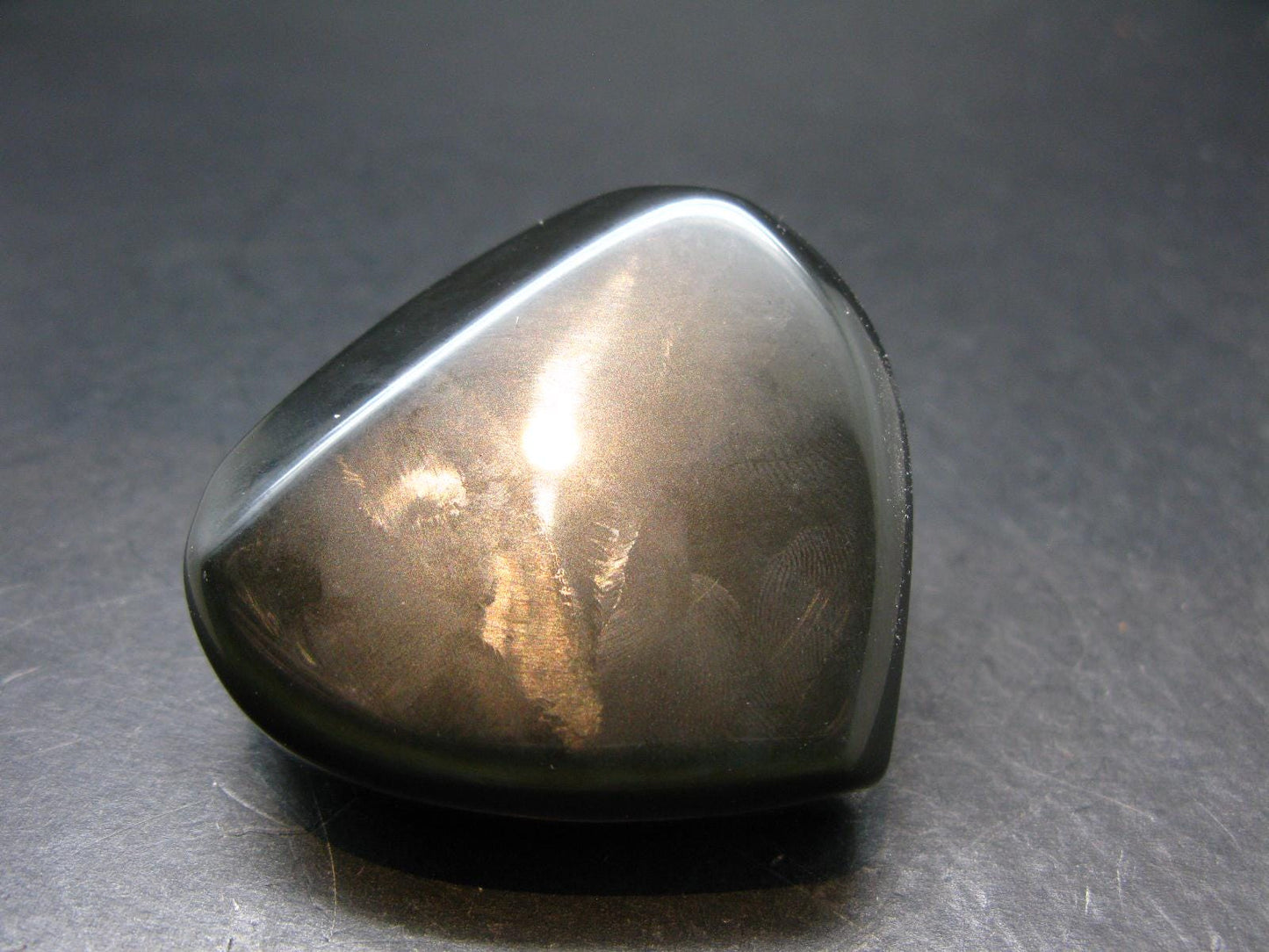 Black Obsidian Heart From Mexico - 2.0"