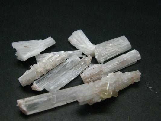 Lot Of 10 Scolecite Crystals From India - 13.55 Grams