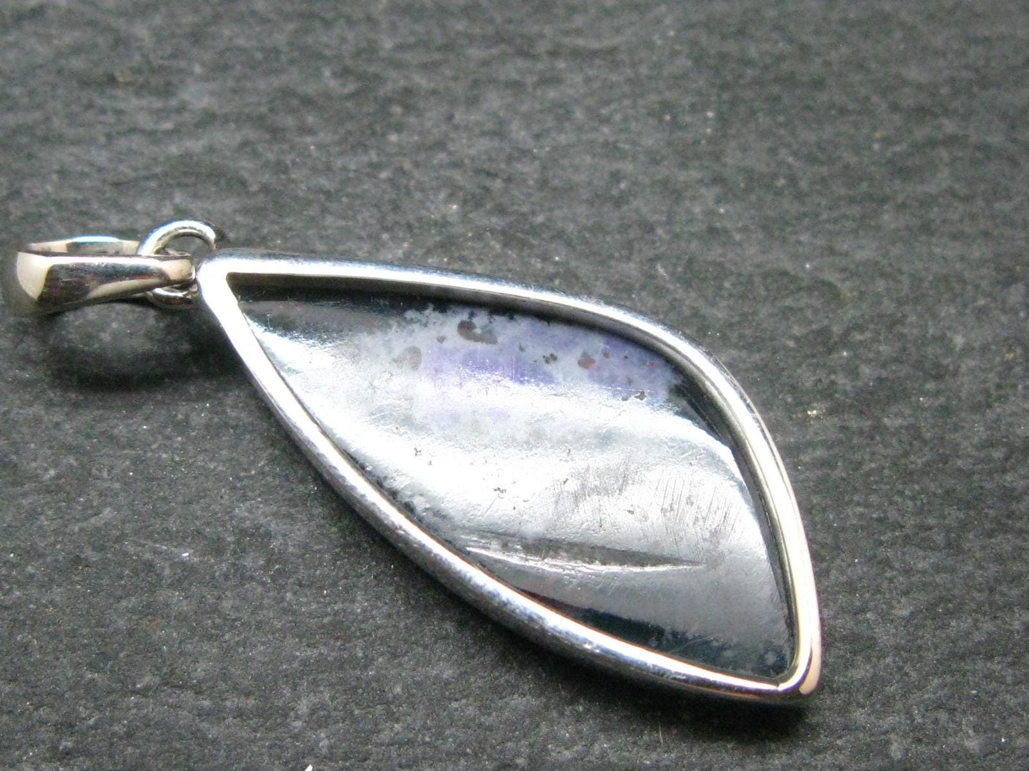 Sugilite Silver Pendant From South Africa - 1.6"
