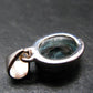 Blue Topaz Sterling Silver Pendant From Brazil - 0.8" - 2.72 Grams