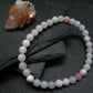 Pink Calcite Genuine Bracelet ~ 7 Inches ~ 6mm Round Beads