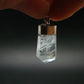 Stunning Genuine Aquamarine Gem Sterling Silver Pendant From Pakistan - 1.1" - 2.84 Grams