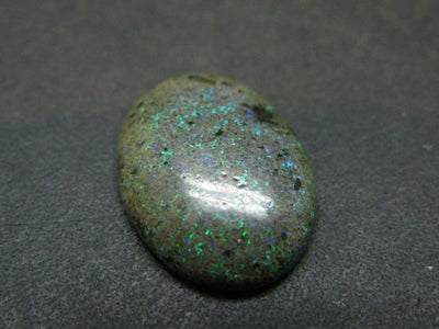 Fine Black Opal Cabochon from Australia - 0.7" - 1.17 Grams