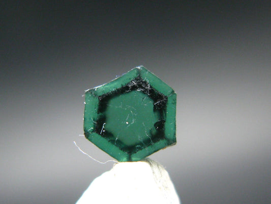 Beautiful Rare Gem Trapiche Emerald From Colombia - 0.66 Carats - 6x5mm