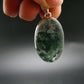 Moss Agate Silver Pendant From Russia - 8.13 Grams - 1.6"