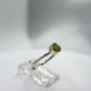 Chrysoberyl Raw Stone Ring Gemstone Silver Minimalist Jewelry Natural Crystal Gift - Sizes: 6, 7, 8