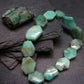 Emerald Genuine Bracelet ~ 7 Inches ~ 15mm Facetted Beads