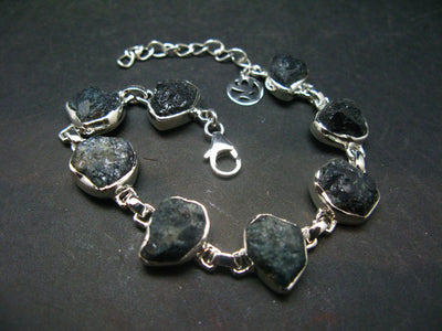 Alexandrite Silver Bracelet From Zimbabwe - 7" - 17.1 Grams