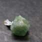 Extremely Rare Raw Gem Green Kornerupine Silver Pendant Crystal From Tanzania - 2.0 Grams - 0.8"