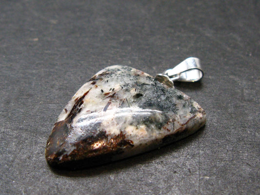 Astrophylite Astrophyllite Silver Pendant From Russia - 1.1" - 2.68 Grams