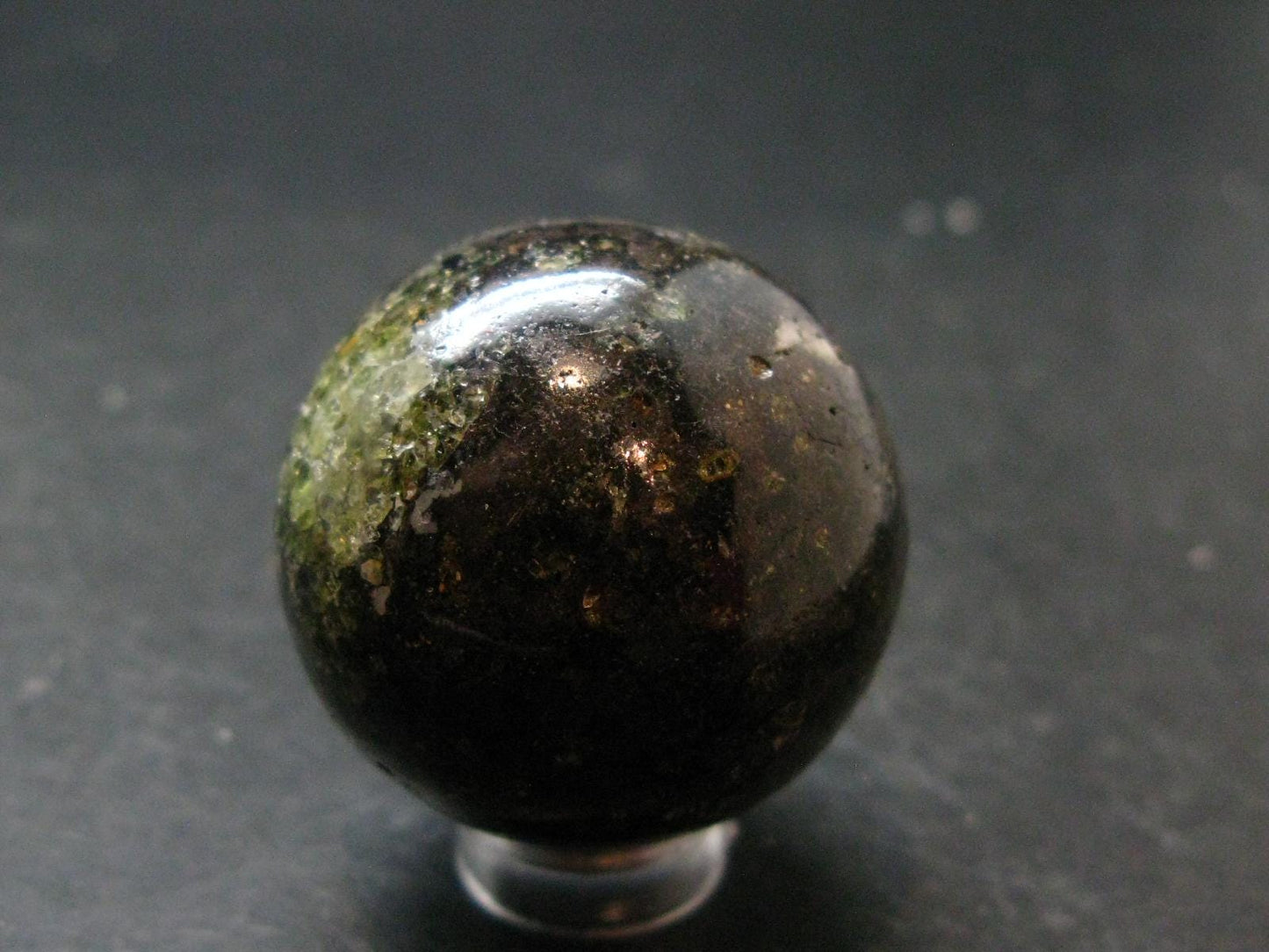 Peridot Olivine Sphere from Arizona, USA - 1.4" -50.23 Grams