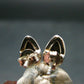 Ammolite Amolite Sterling Silver Stud Earrings From Canada - 1.1"