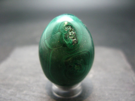 Malachite Egg Carving From Congo - 1.3" - 43.86 Grams